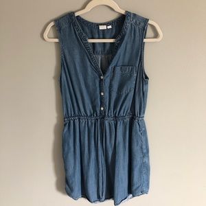 Gap light denim sleeveless dress